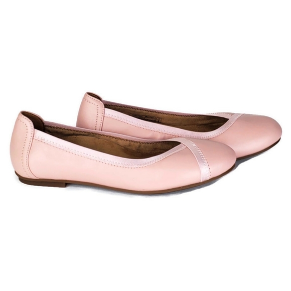 New Vionic leather spark caroll slip on ballet flats light pink comfort cushion - Picture 4 of 16